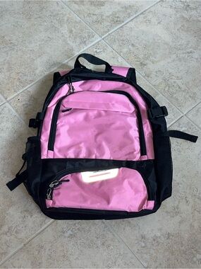 Pink and Black Sports Backpack
